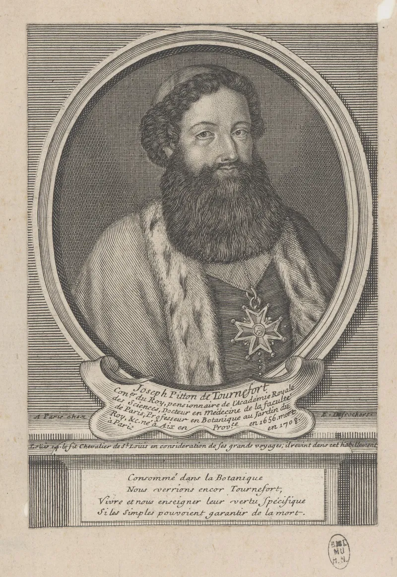 E. Desrochers, Joseph Pitton de Tournefort, XVIIIe siècle © Muséum national d'Histoire naturelle